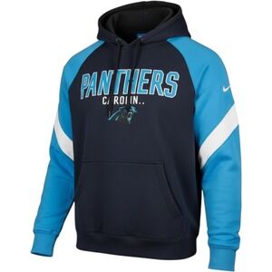 Carolina Panthers Men's XL Hands High Hoodie Colorblock Blue Black Pullover NFL